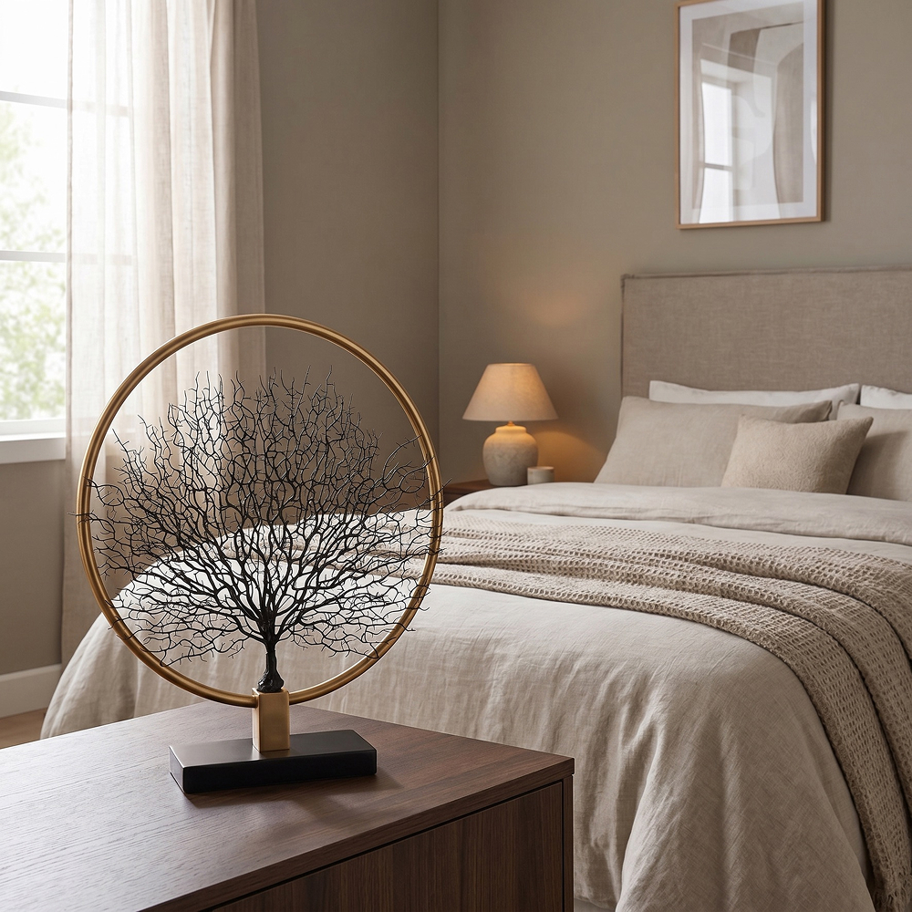 Wool rug placed in bedroom scene